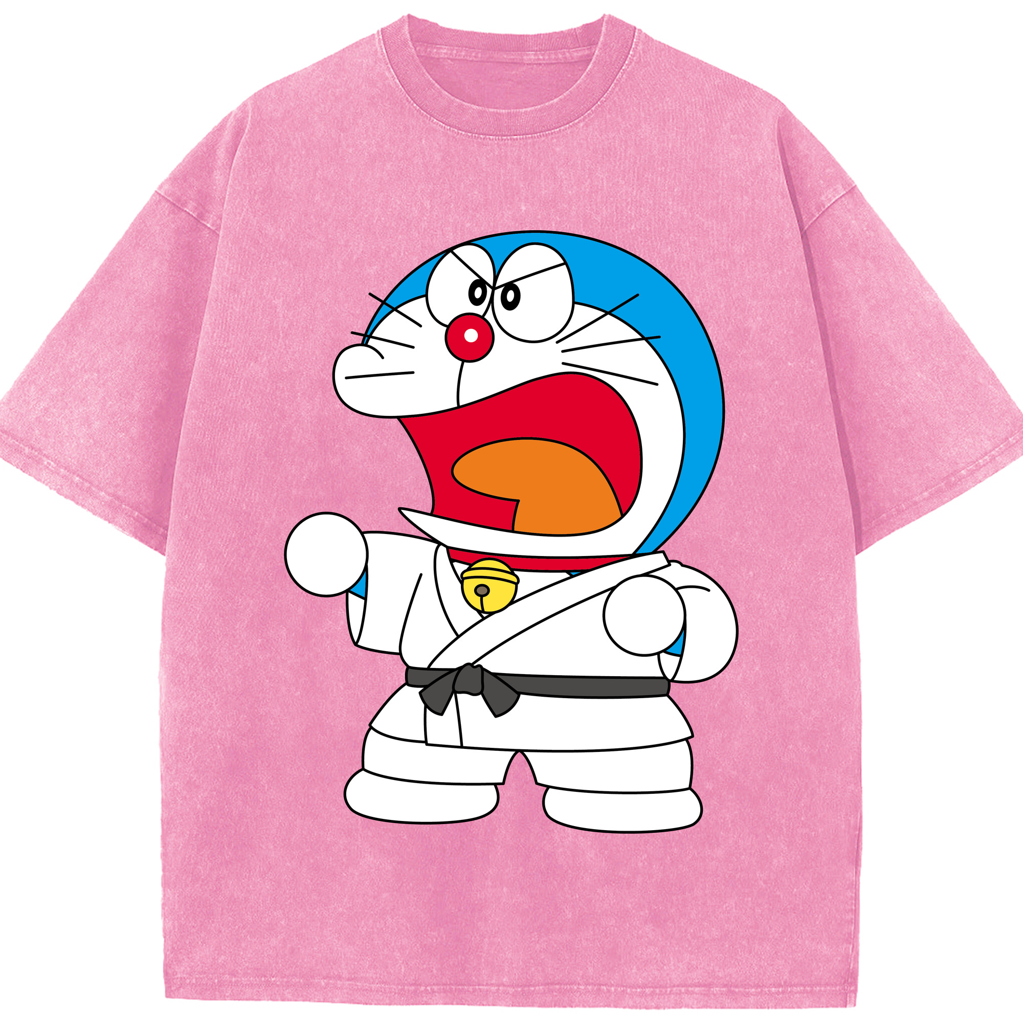 （画像用） ドラえもん Doraemon 綿100% ヴィンテージ風 半袖Tシャツ（フロントプリント）